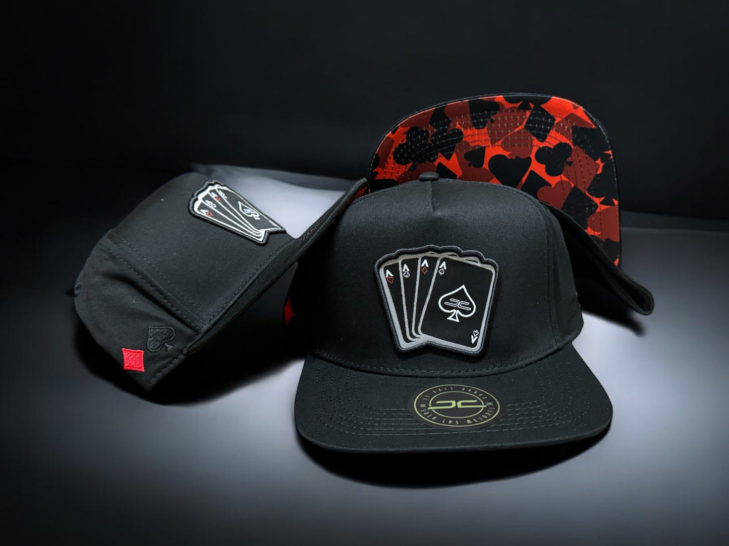 Jc Hats Poker Black