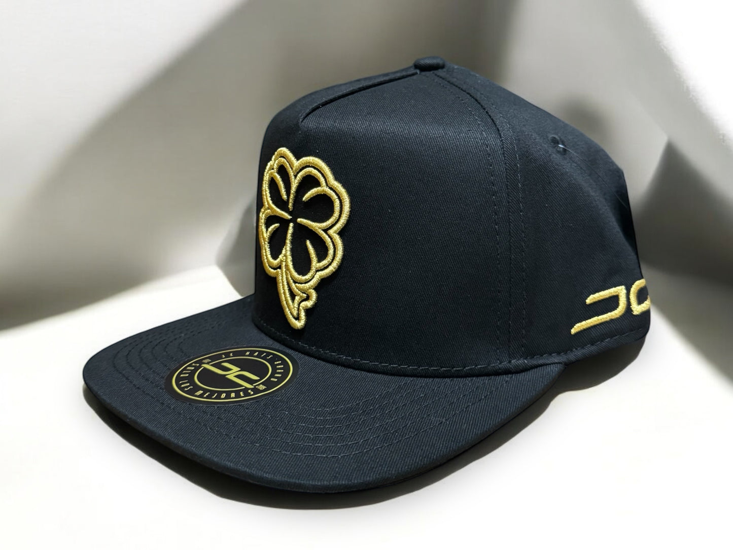 Jc Hats Black - Gold Trebol