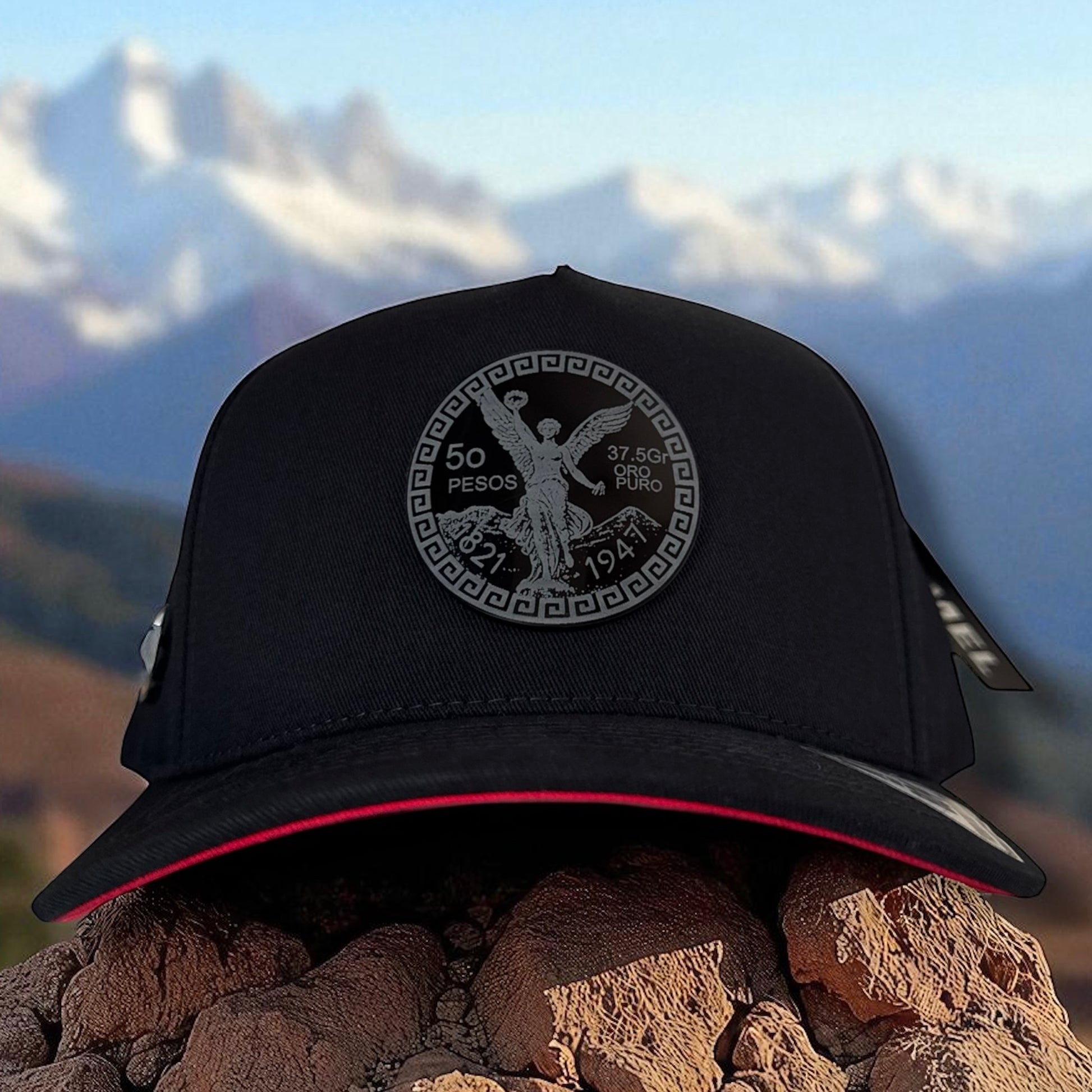 El Centenario Hat Black Red