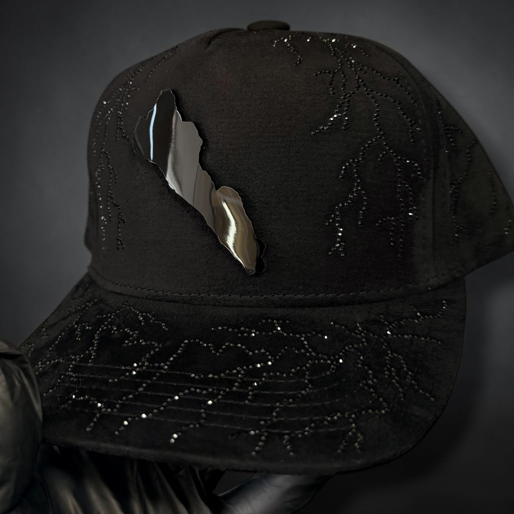 Sinaloa silueta  with Rhinestones SnapBack cap en Gamusa Blac