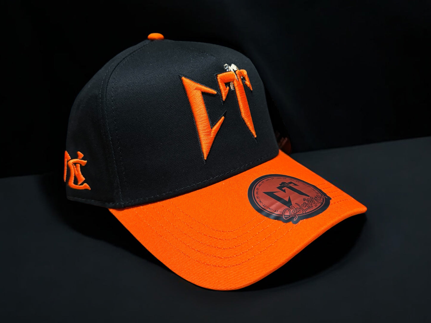 Jc Hats Orange Black CT