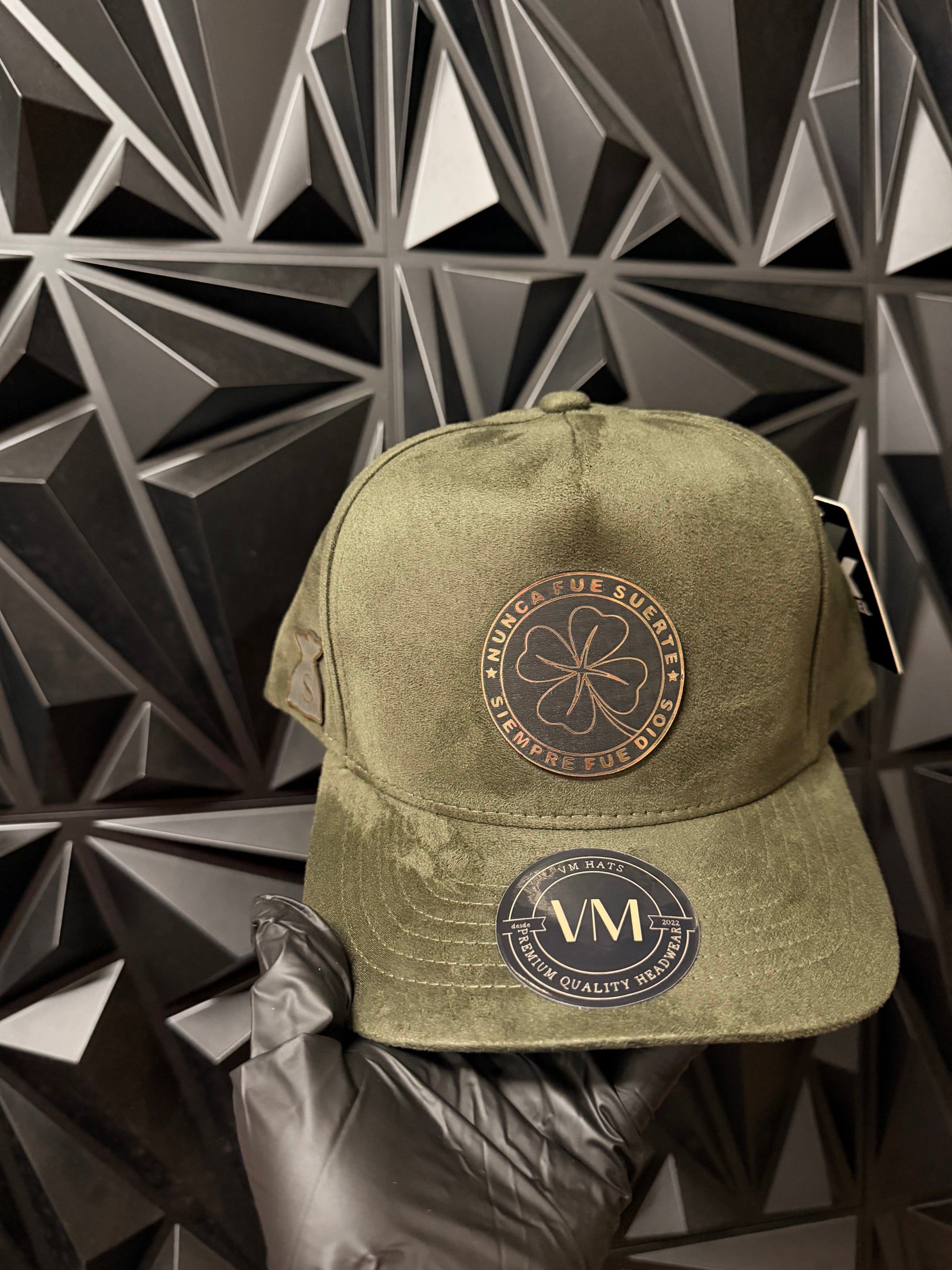 Nunca fue suerte Hat verde Olivo en Gamusa