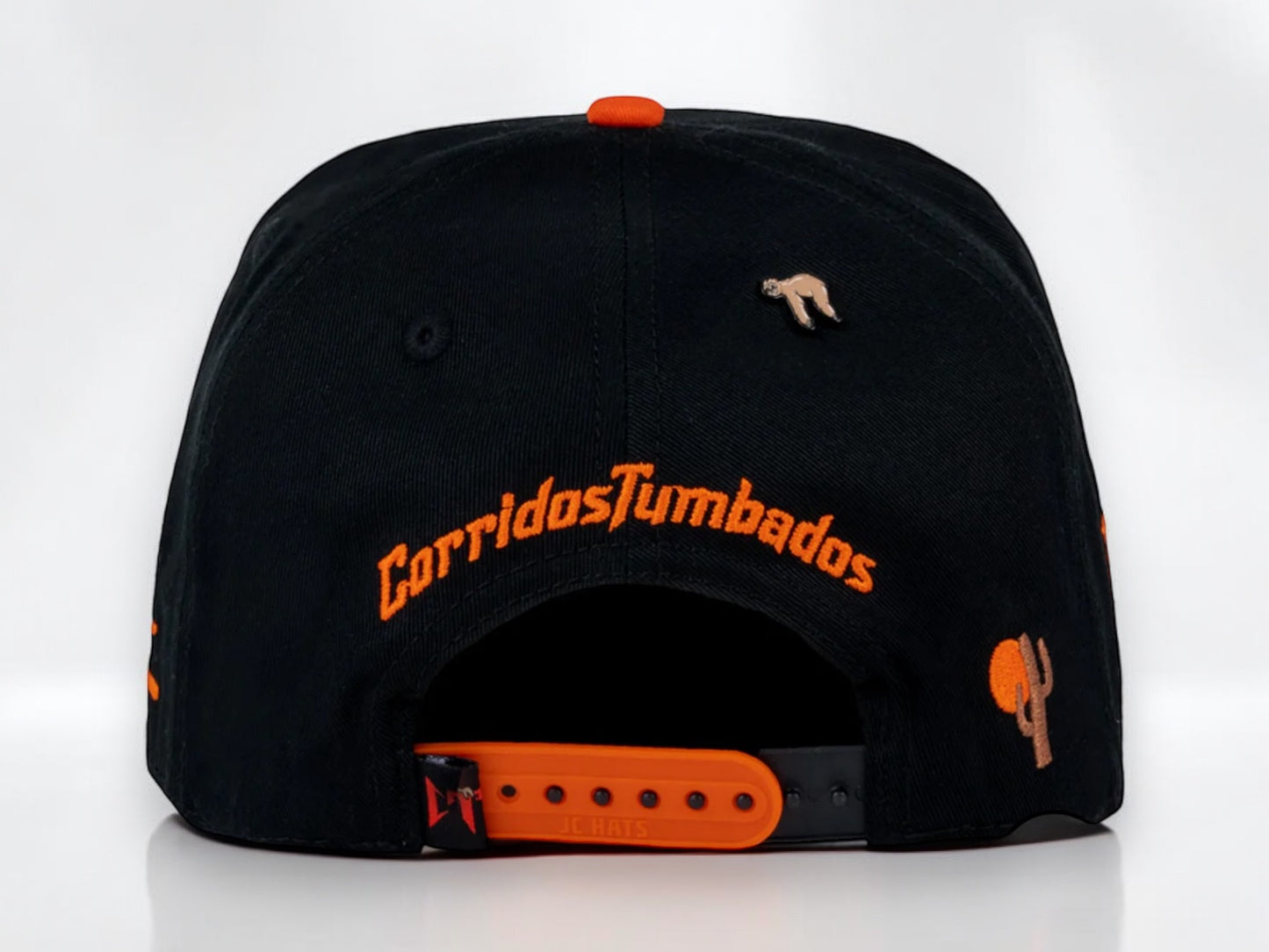 Jc Hats Orange Black CT