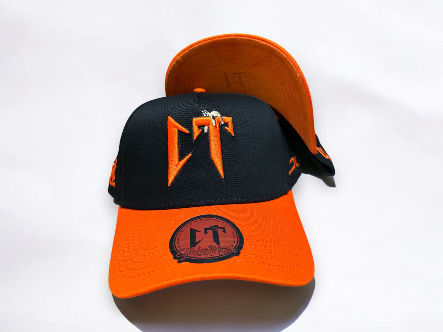 Jc Hats Orange Black CT