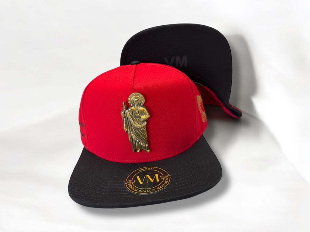 San Judas Hat con Pin Metalico