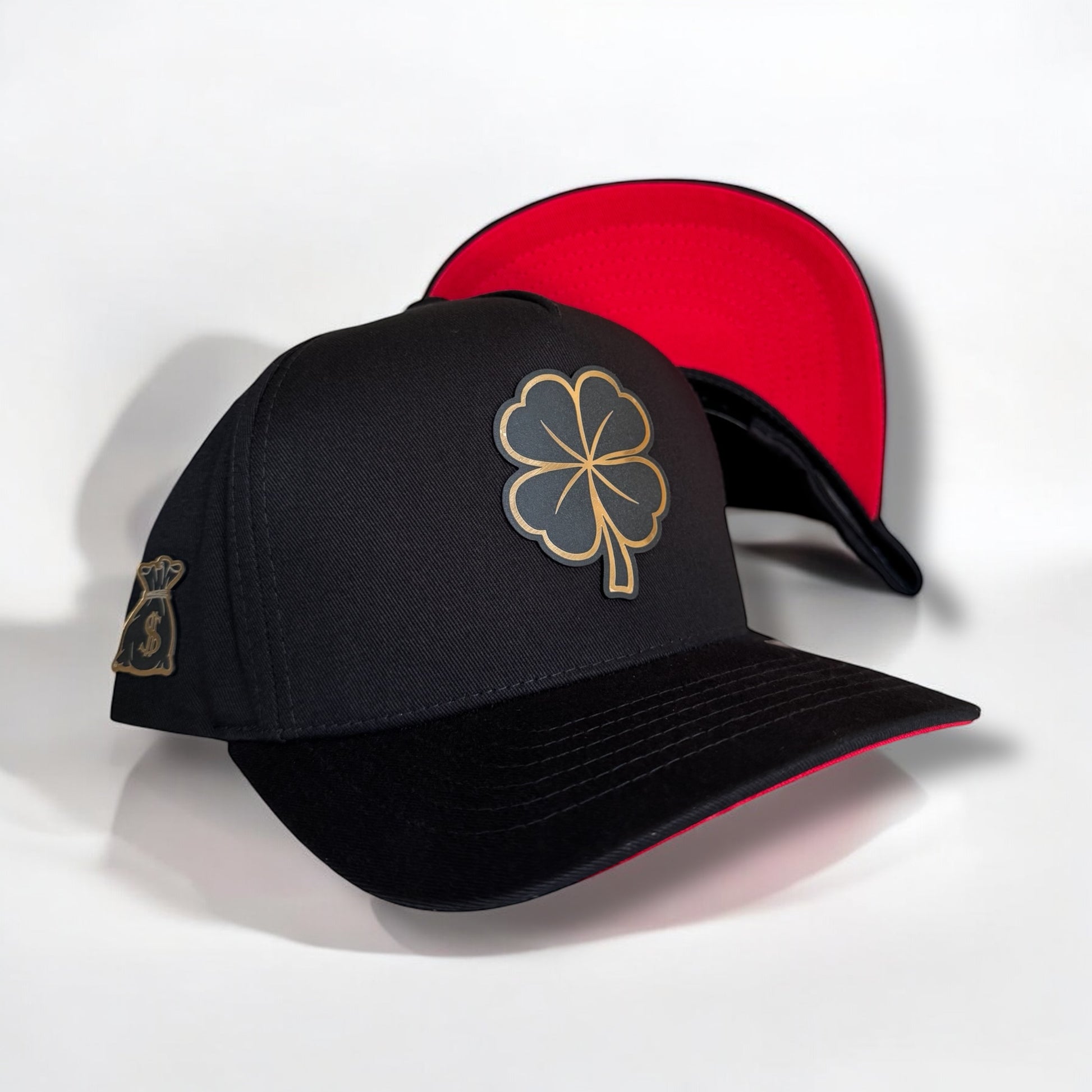 Trebol Dorado Hat Black Red