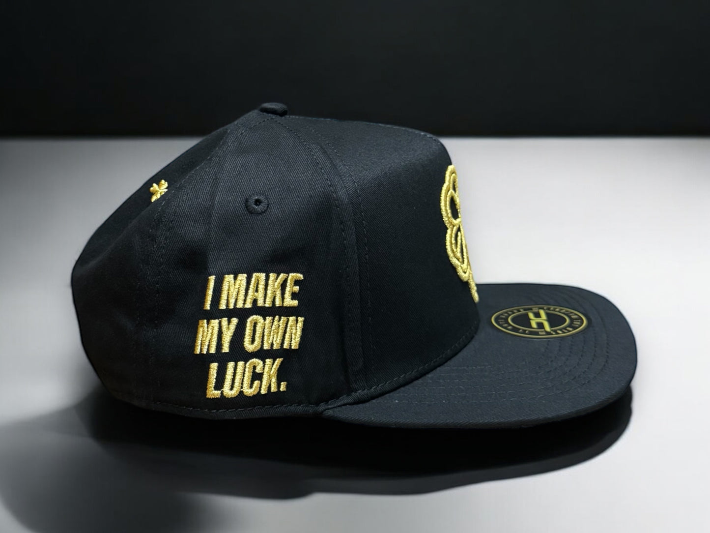 Jc Hats Black - Gold Trebol