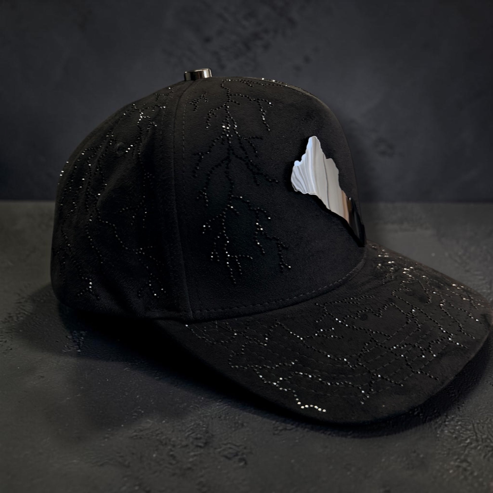 Sinaloa silueta  with Rhinestones SnapBack cap en Gamusa Blac