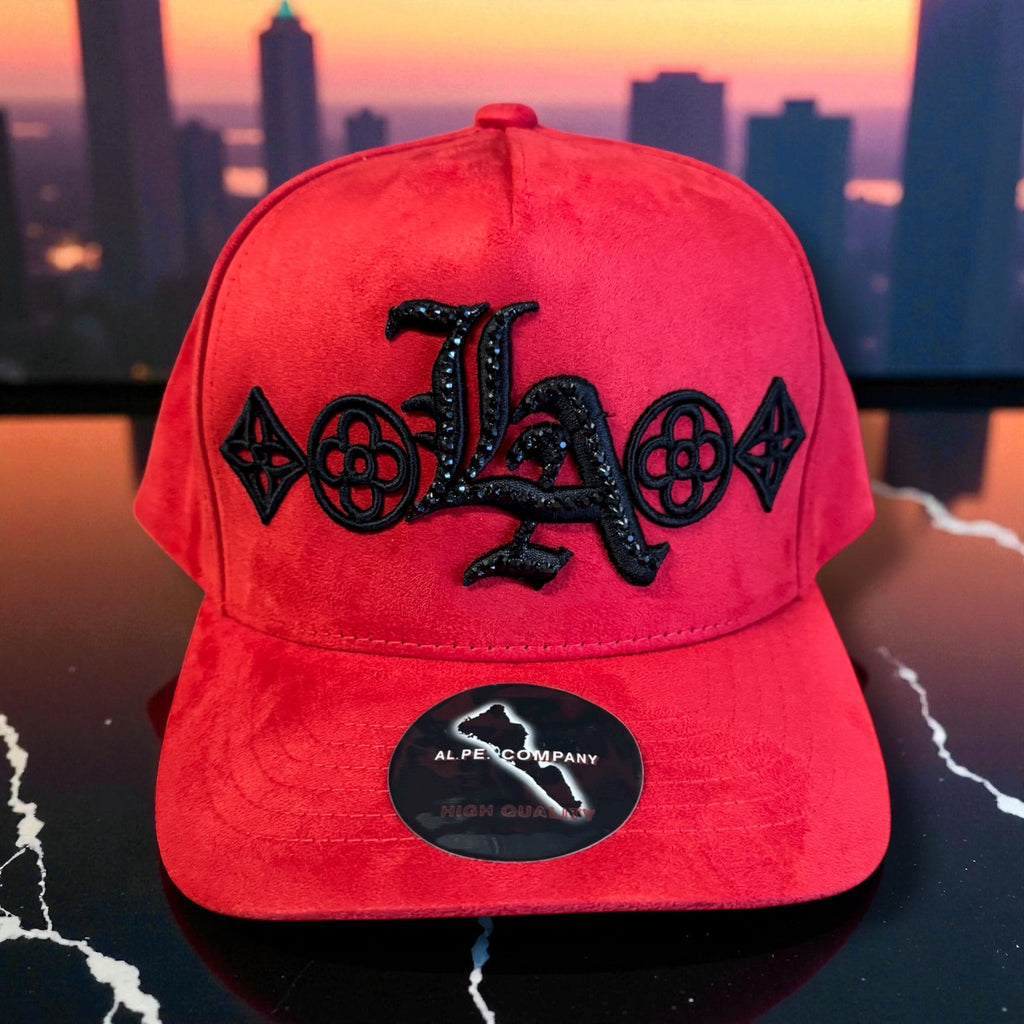 LA Hat En Gamusa Roja Snapback