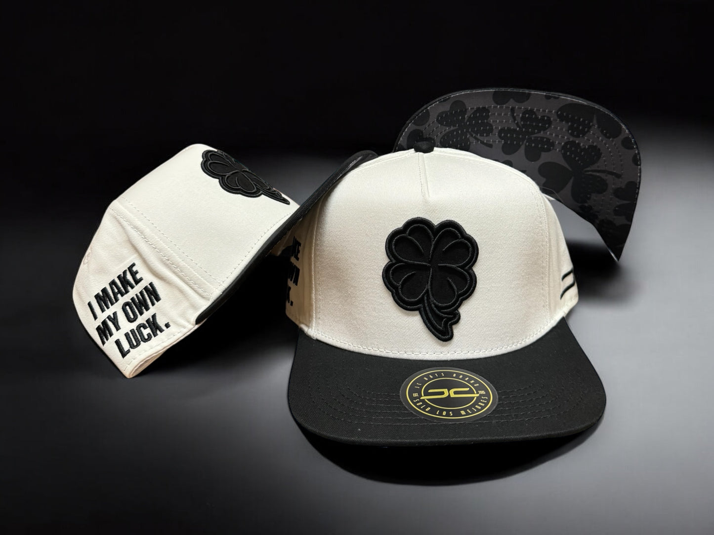 Jc Hats White - Black Trebol