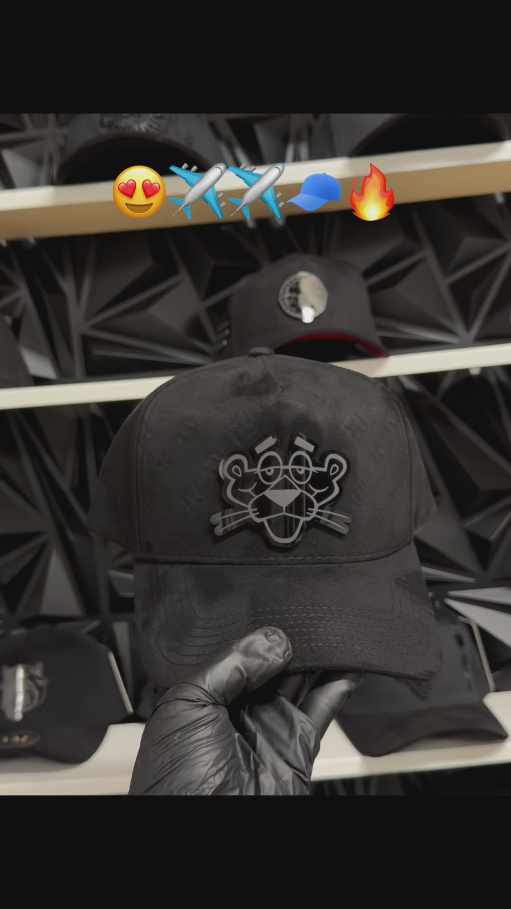 Panther Hats en Gamuza con Grabados