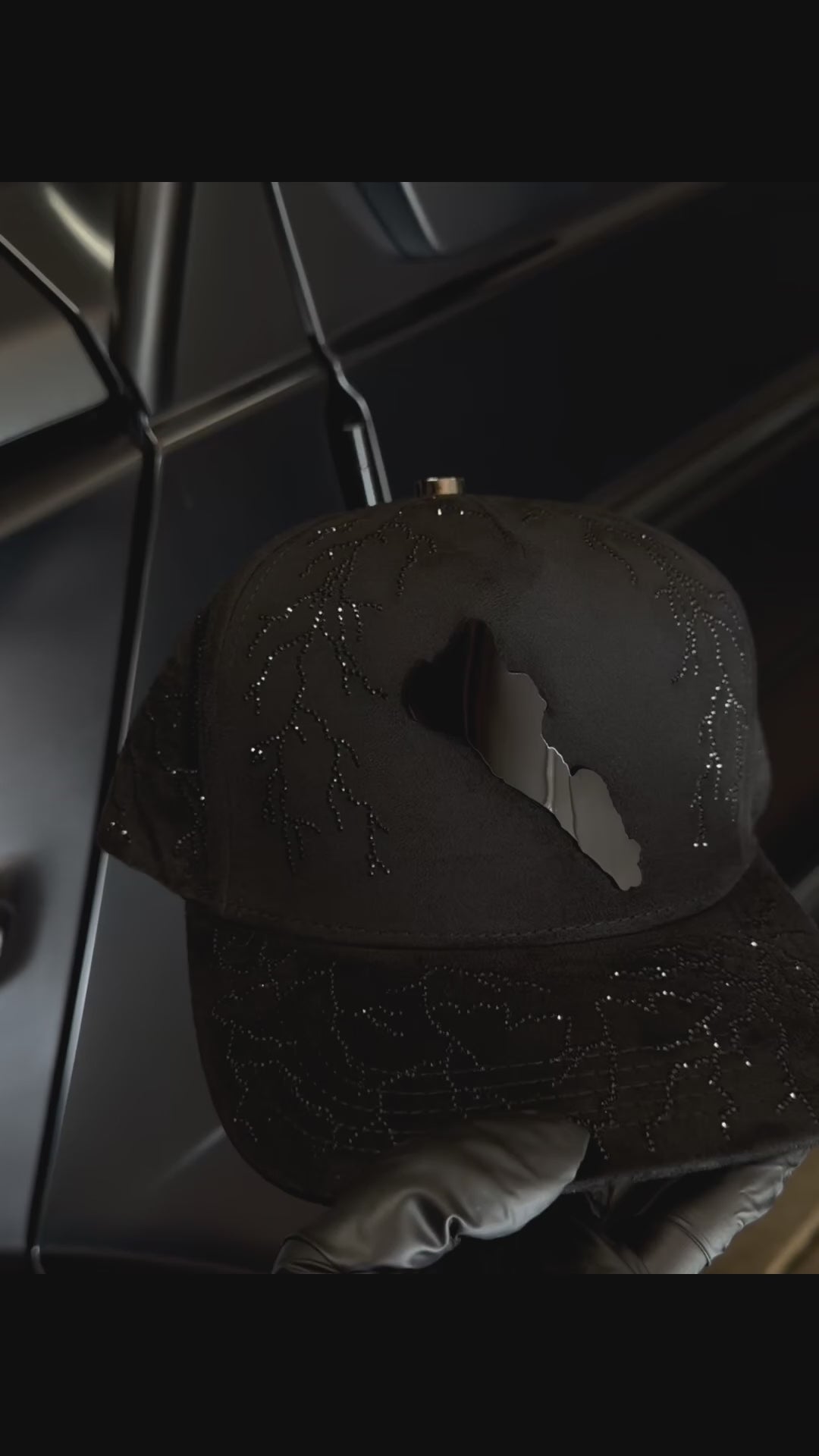 Sinaloa silueta  with Rhinestones SnapBack cap en Gamusa Blac