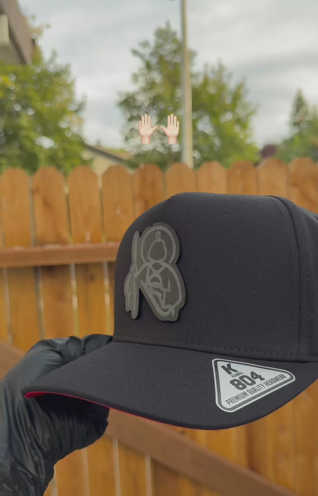 San Judas Cap Black Red