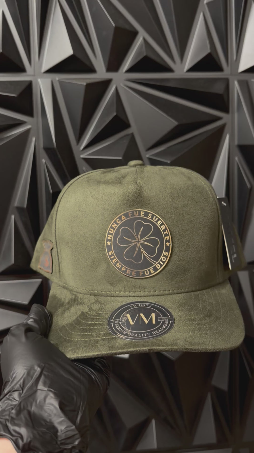 Nunca fue suerte Hat verde Olivo en Gamusa