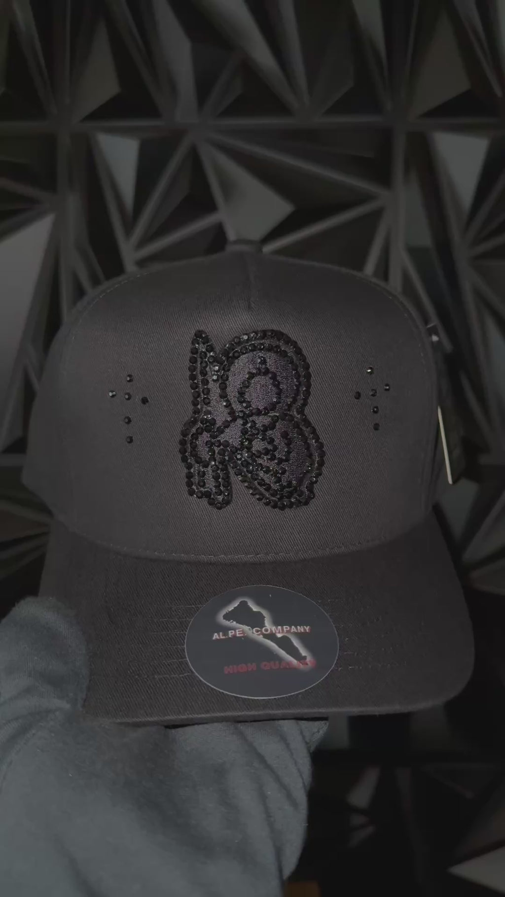Saint Jude hat with rhinestones