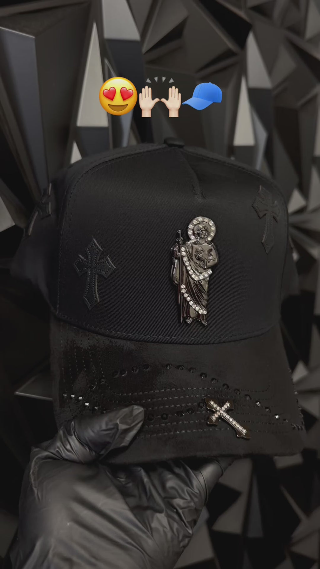 San Judas Hat Con Diseños de  Rosario