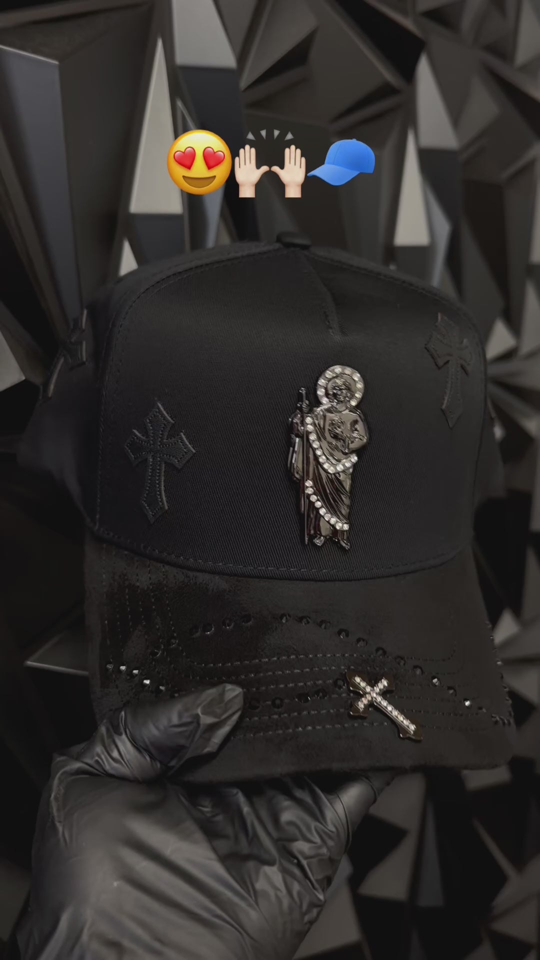 San Judas Hat Con Diseños de  Rosario